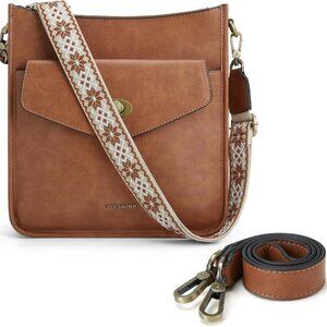 Crossbody Bags for Women Trendy Vegan Leather Shoulder Bag Hobo Purses Handbags
